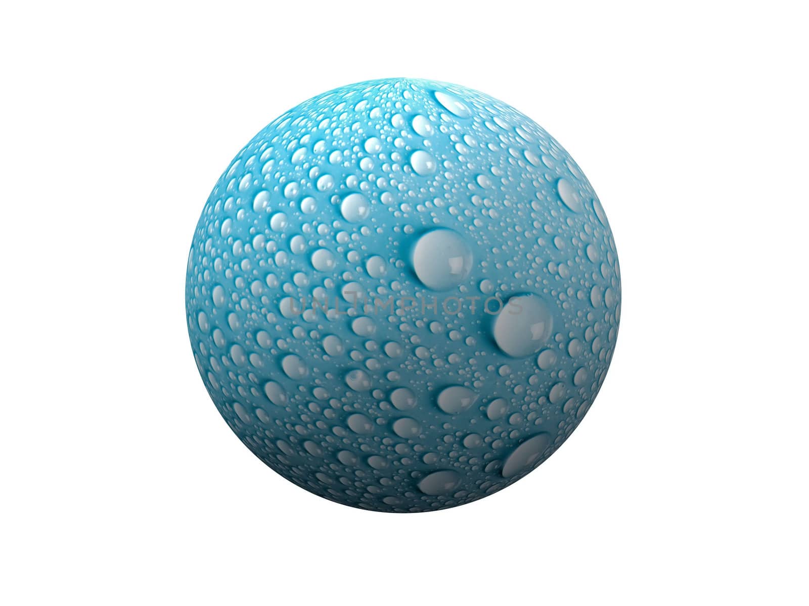 bubble  drop on white background