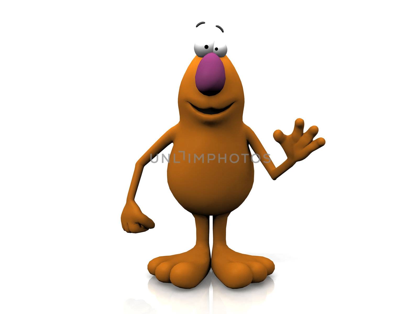 germ on a white background
