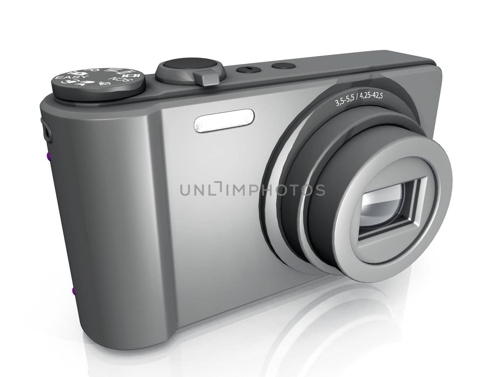 compact  camera on a white background