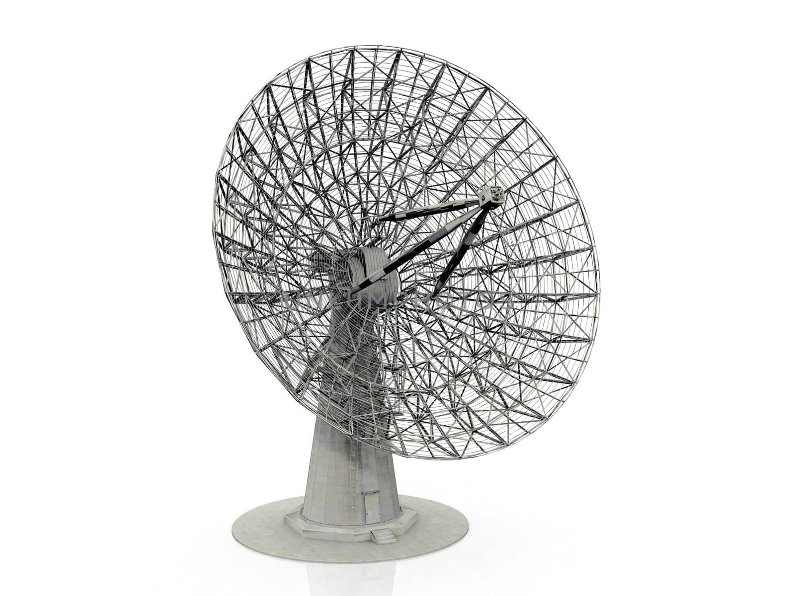 telescope  on a white background