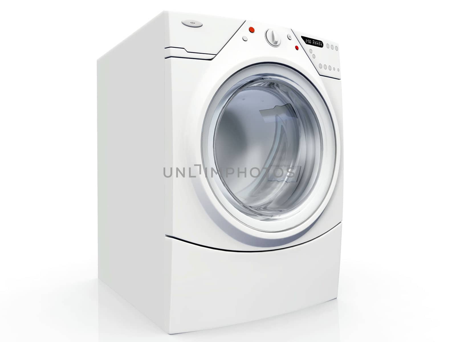 washing machine on a white background