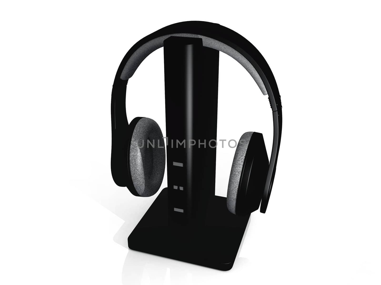 headphones on a white background