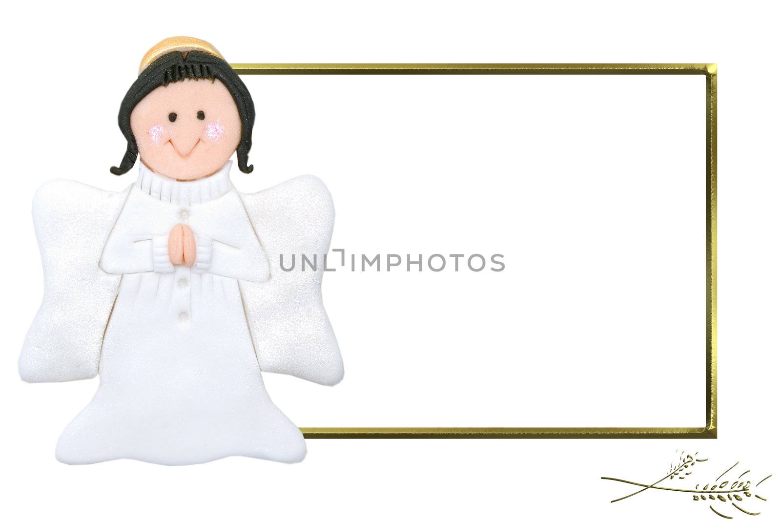 child angel first communion picture frame  by Carche