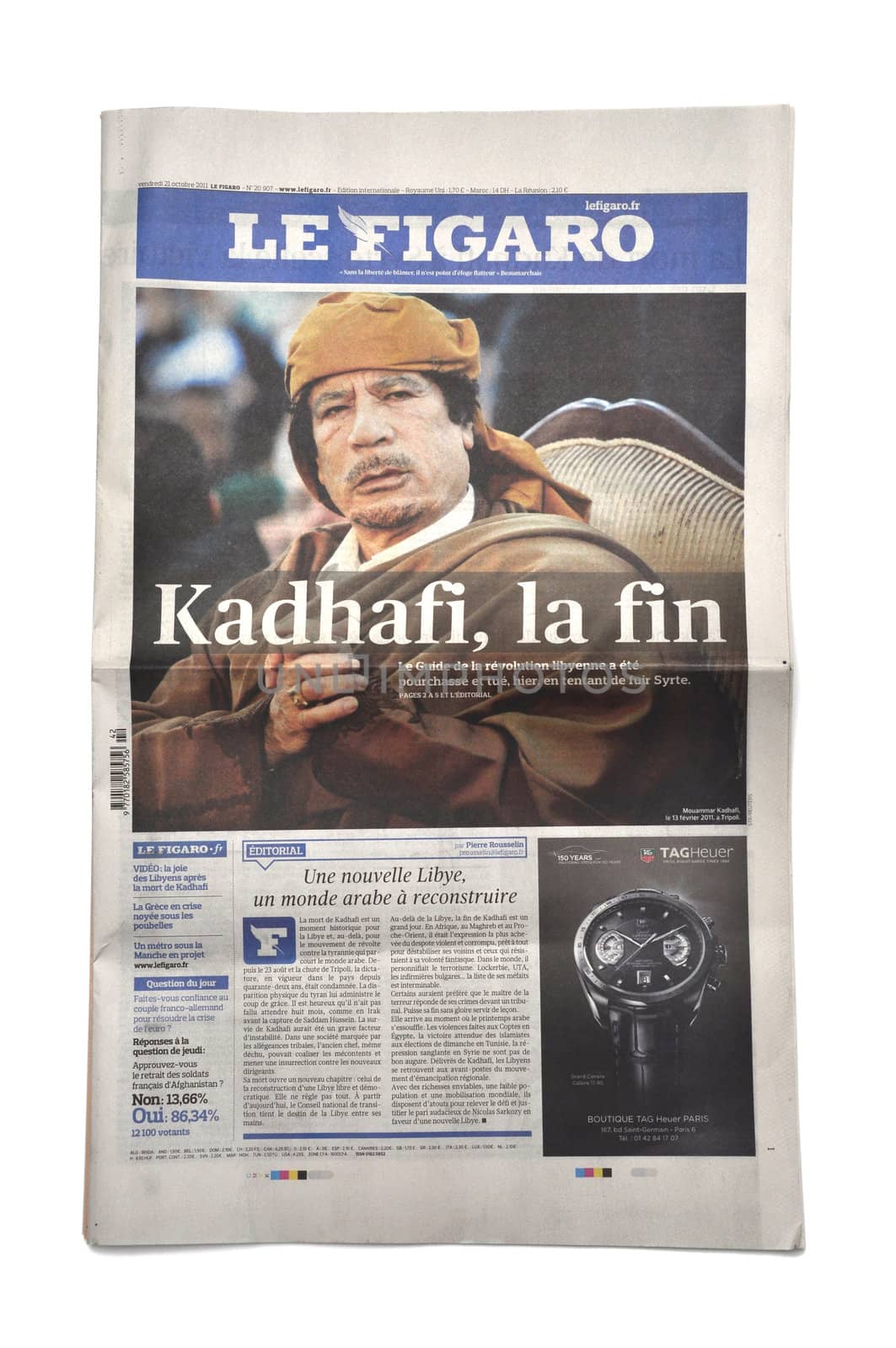 Gaddafi's death in the press by dutourdumonde