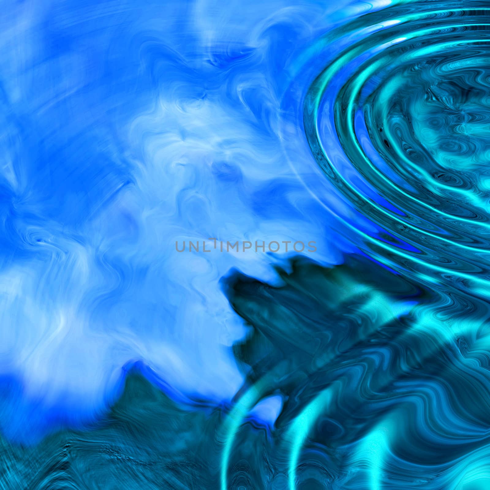 blue wallpaper background with water waves 