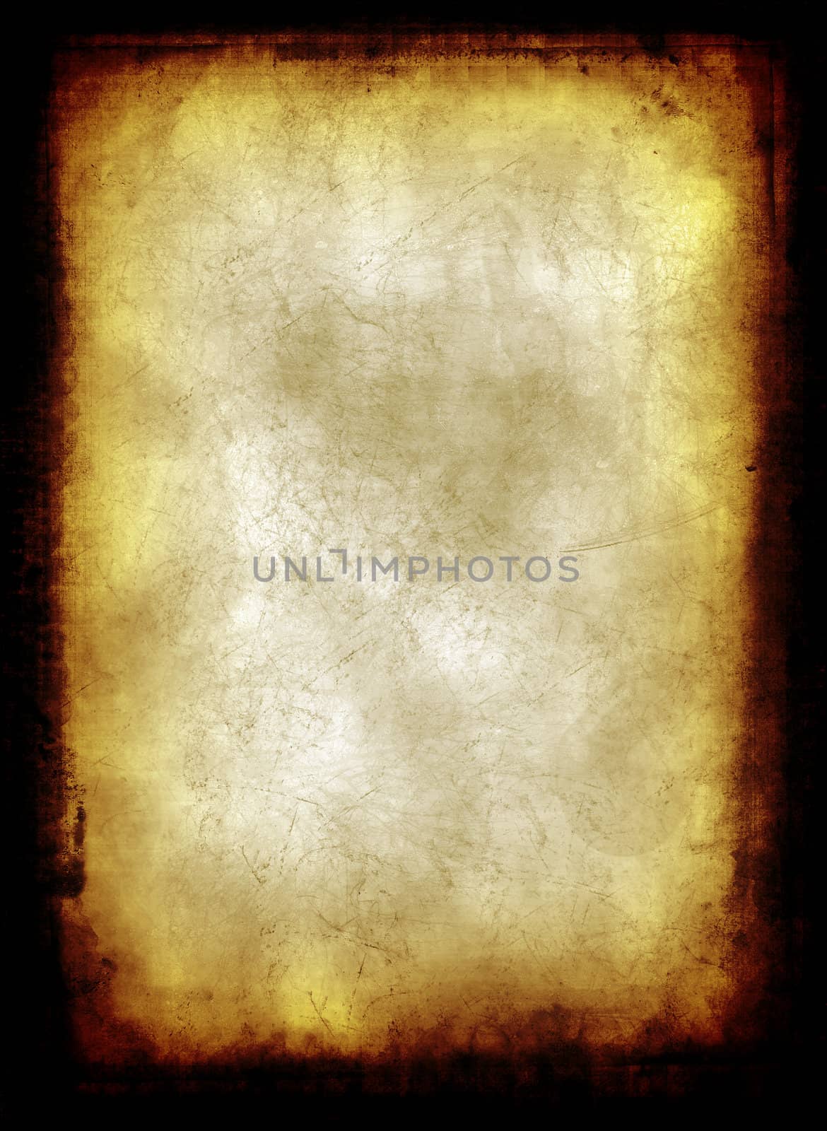 Computer designed grunge border and aged paper background