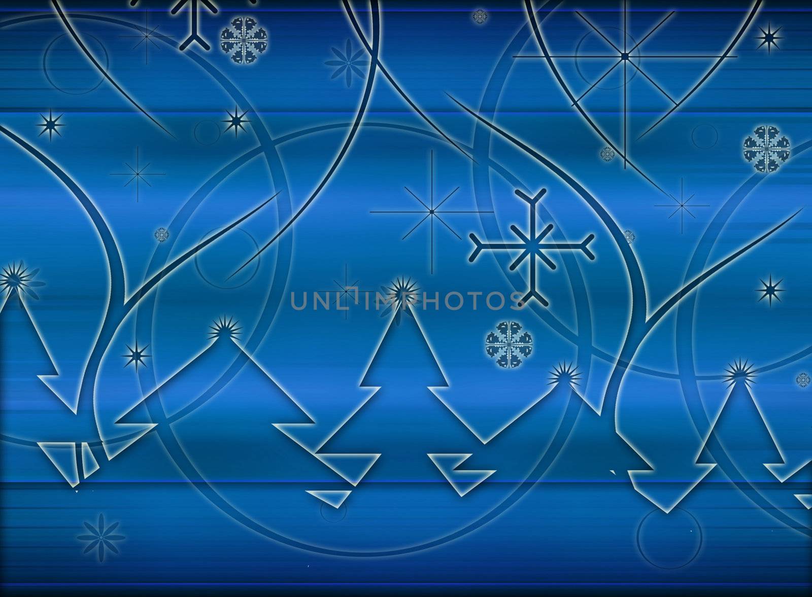 Computer designed abstract winter background