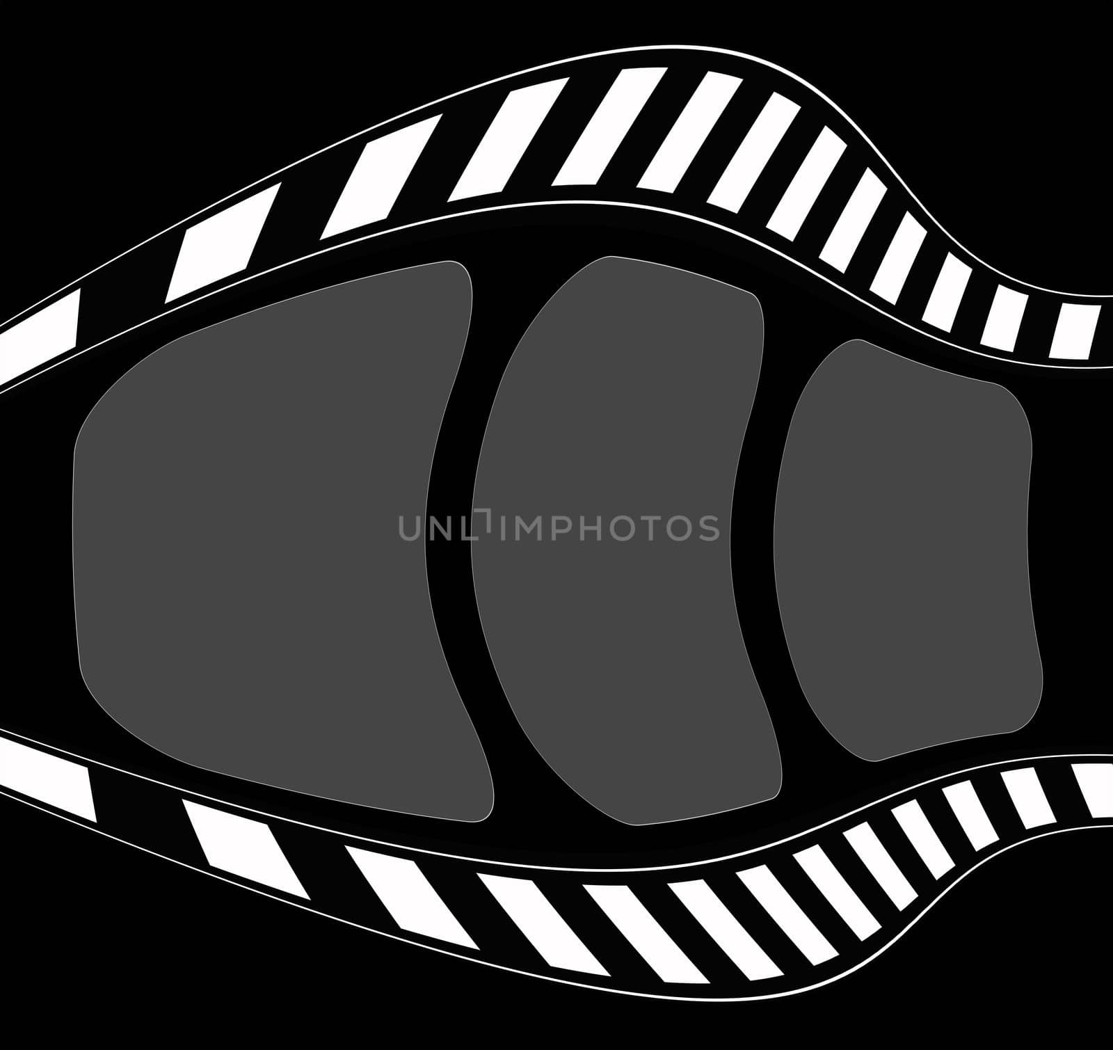 Computer designed abstract film frame background