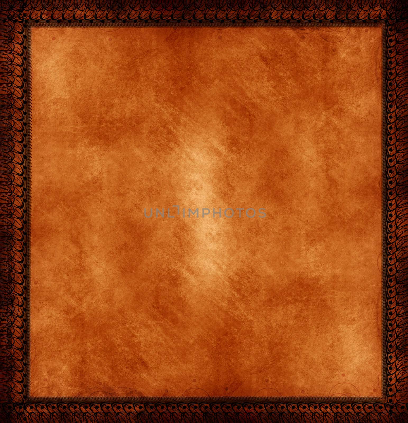 Computer designed grunge border and aged textured paper background   with space for your image or text