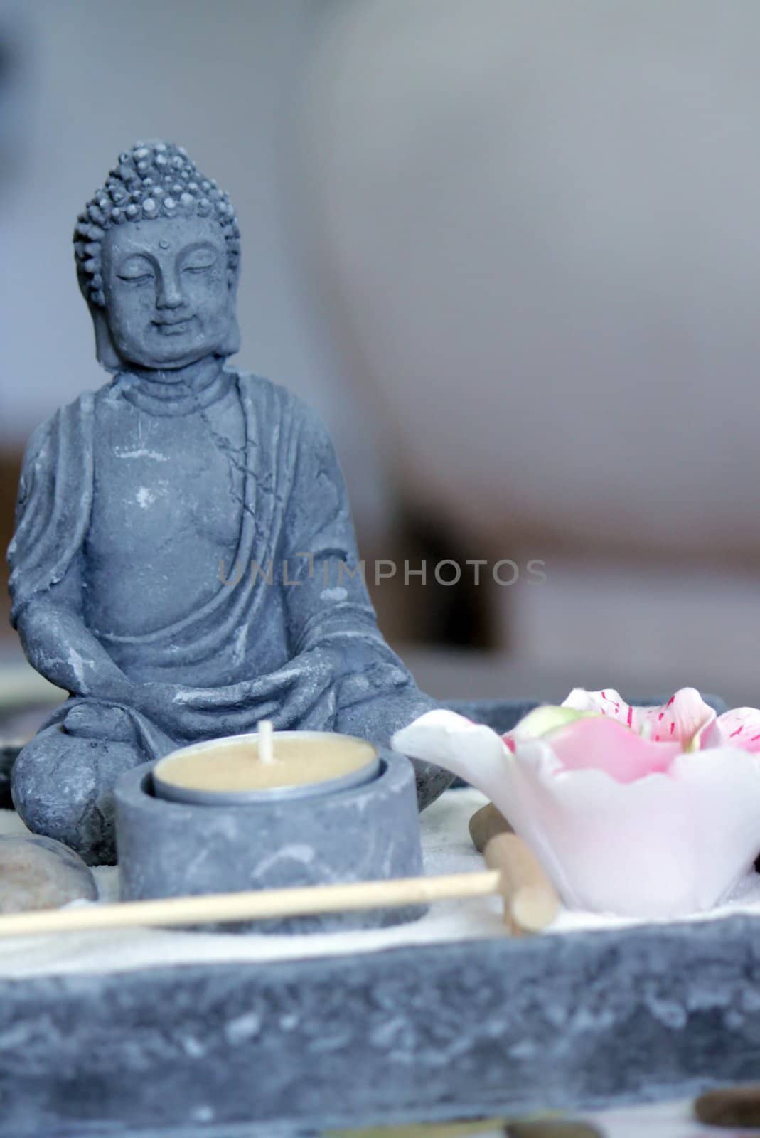 Zen buddha and table by Elenaphotos21