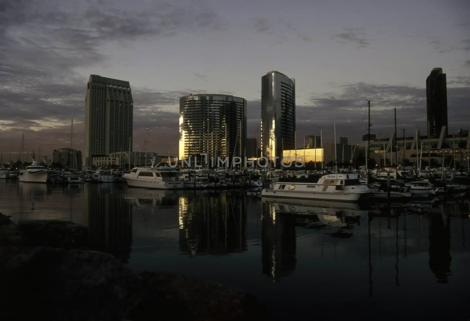 San Diego at dusk