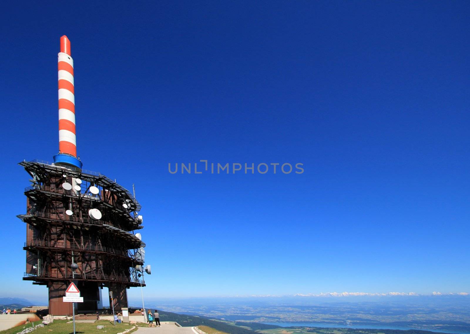 Telecommunication antenna at Chasseral, Jura, Switzerland by Elenaphotos21