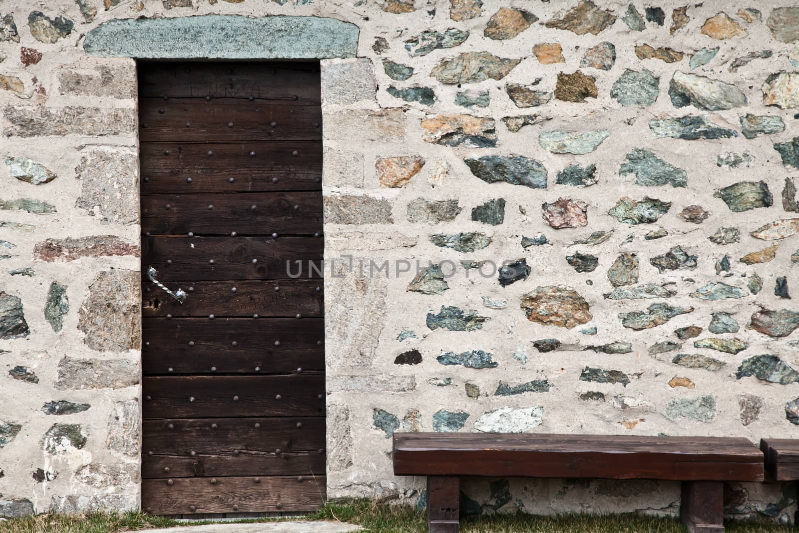 Detail of a mountain refuge in Italy, close to Dolomiti area - North Italy