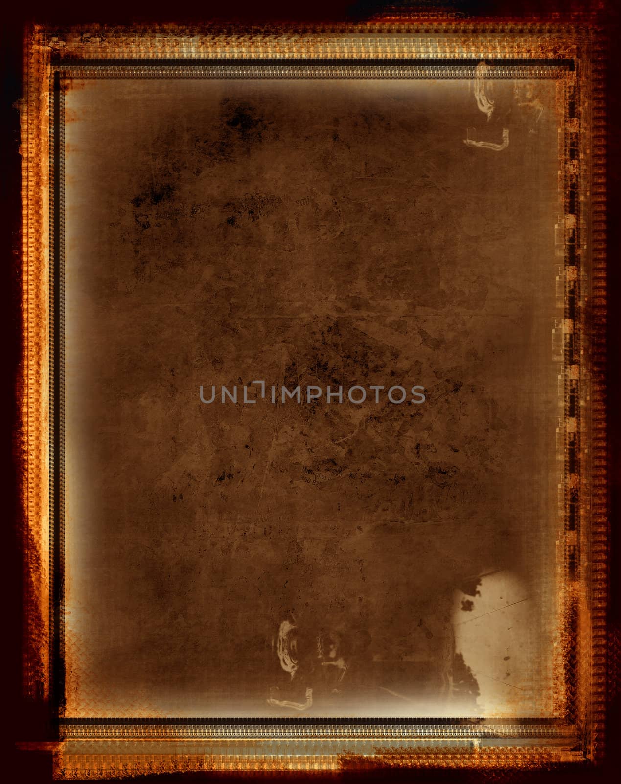 Computer designed highly detailed grunge textured border and background with space for your text or image