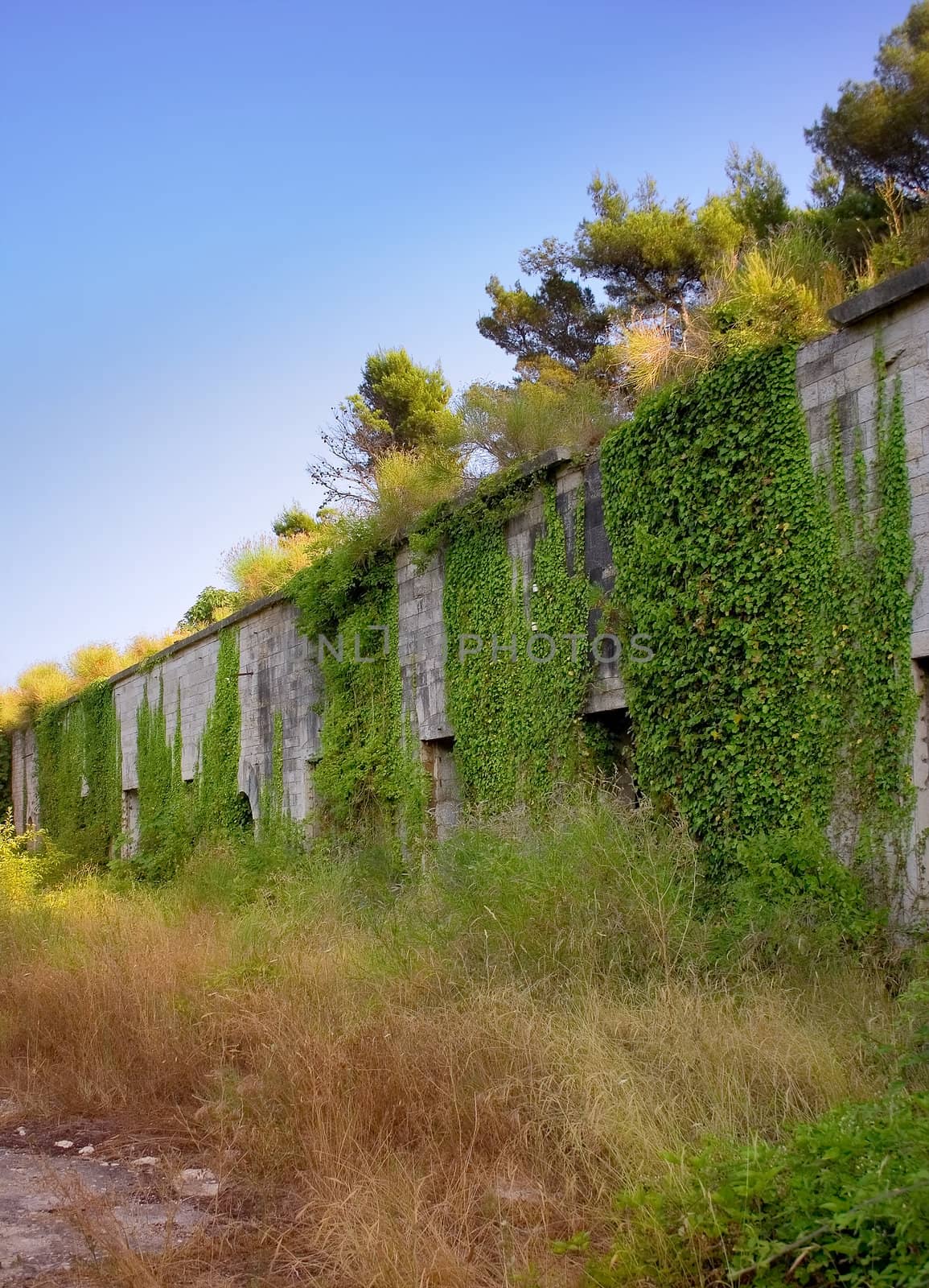 Old abandoned military fort in Croatia