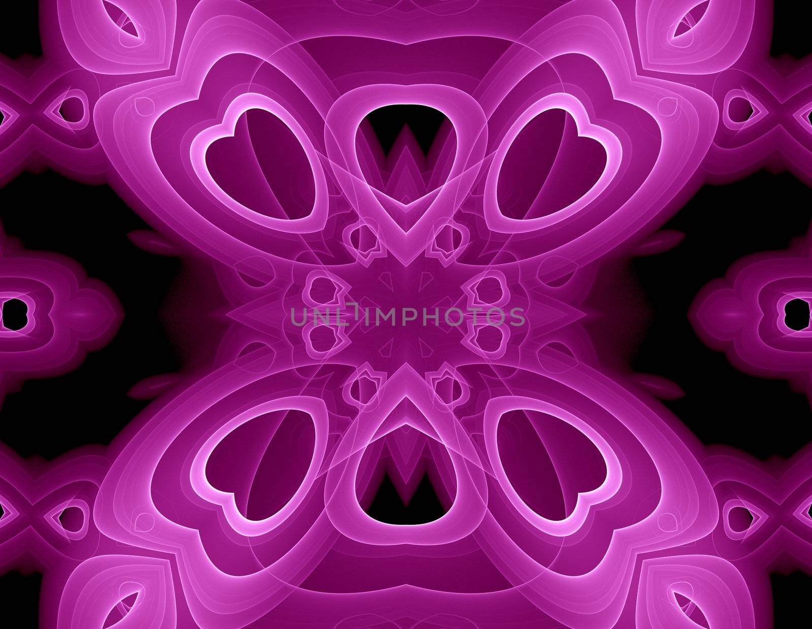 Computer designed abstract background - hearts