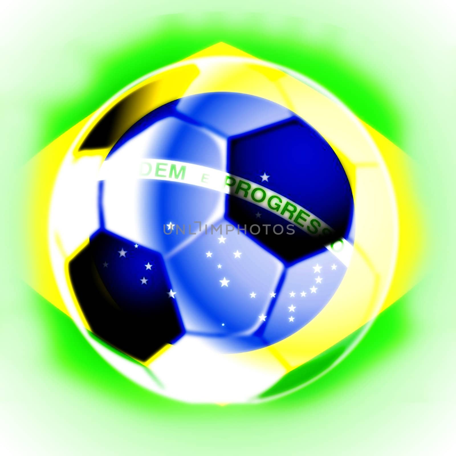 illustration of black and white brazil football soccer ball