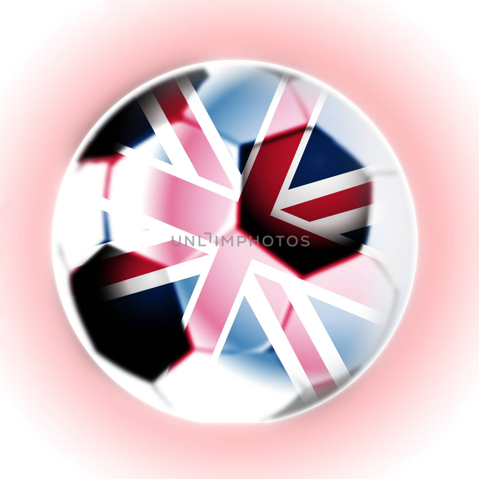 illustration of the great britain football soccer ball