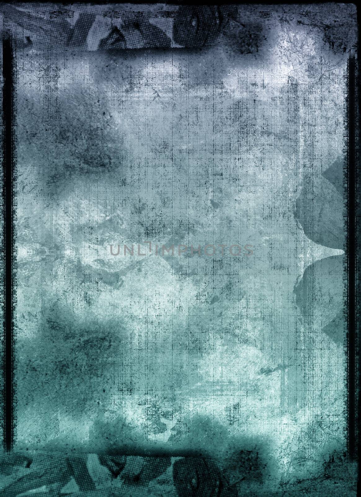 Computer designed highly detailed grunge textured border and background with space for your text or image