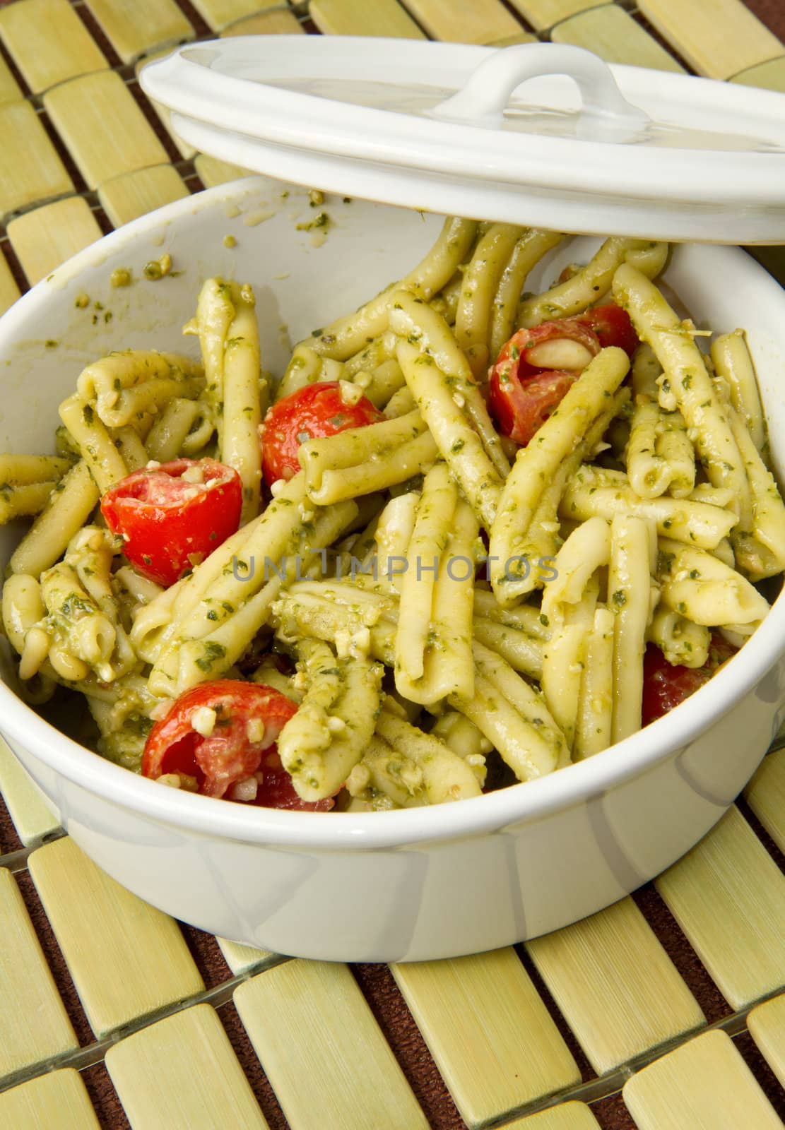 pasta with pesto by lsantilli