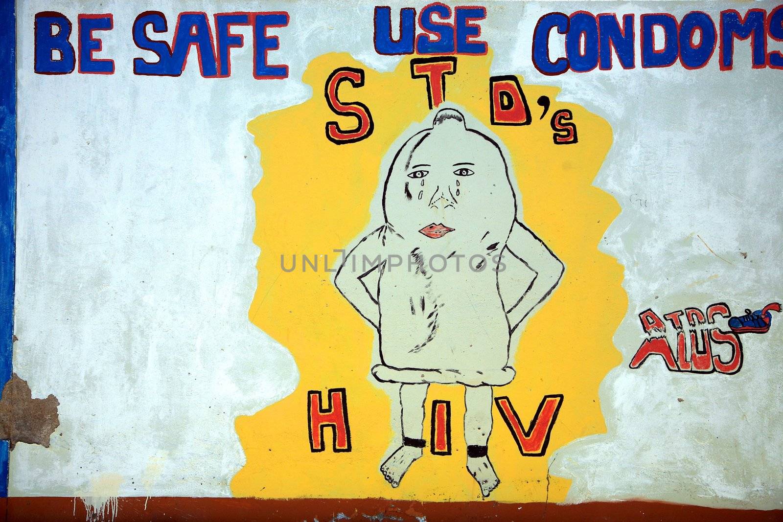 AIDS actions promoting the use of condoms