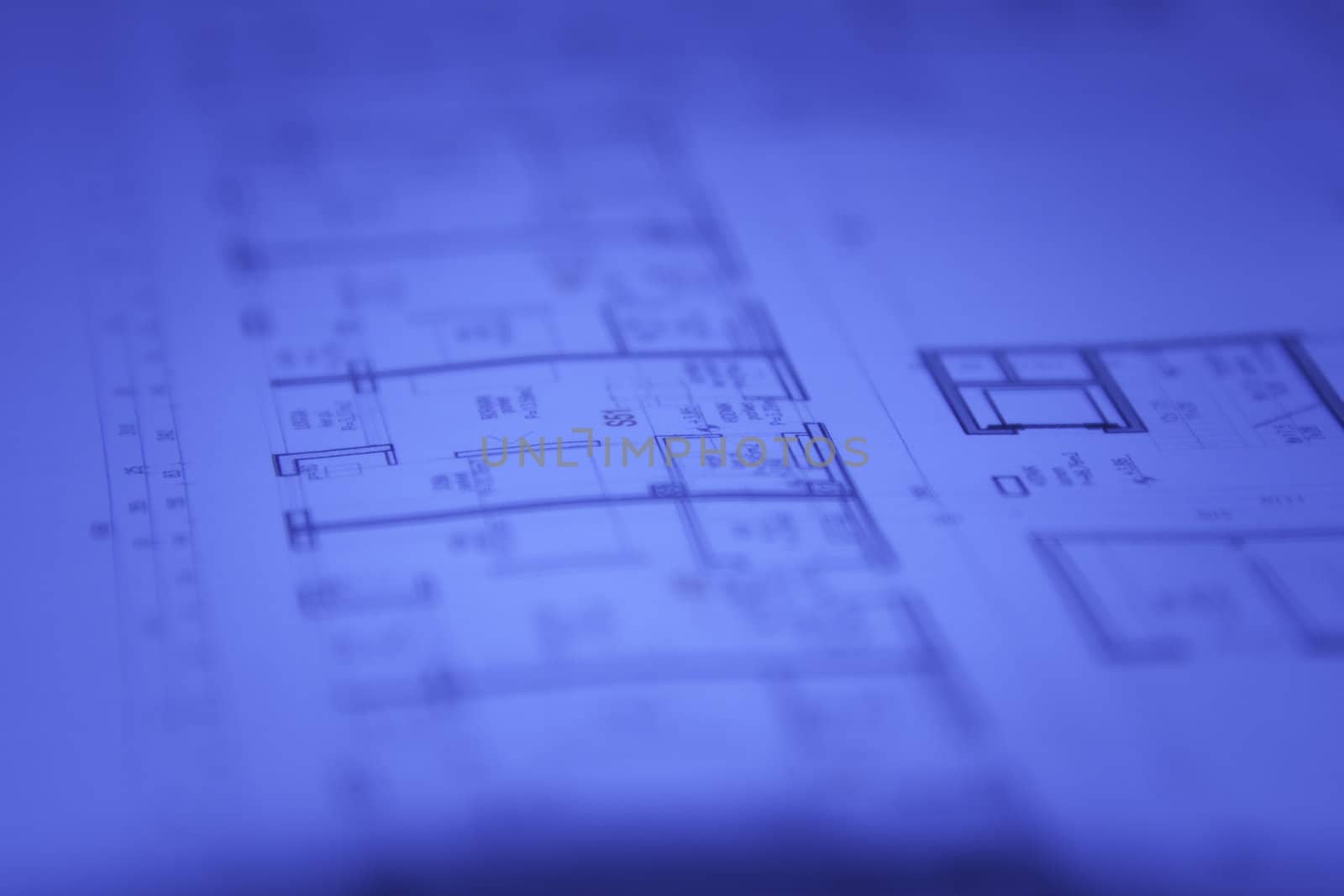 Abstract architectural blueprints background