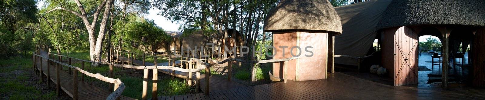 Lodge in Moremi Game Reserve by watchtheworld