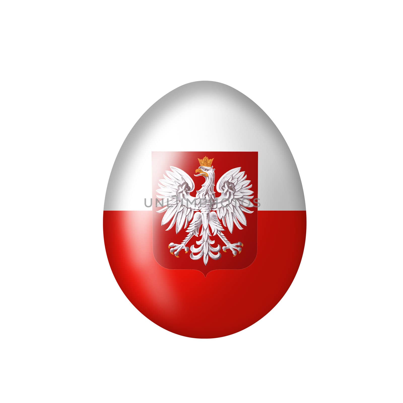Egg with Polish eagle emblem by photochecker