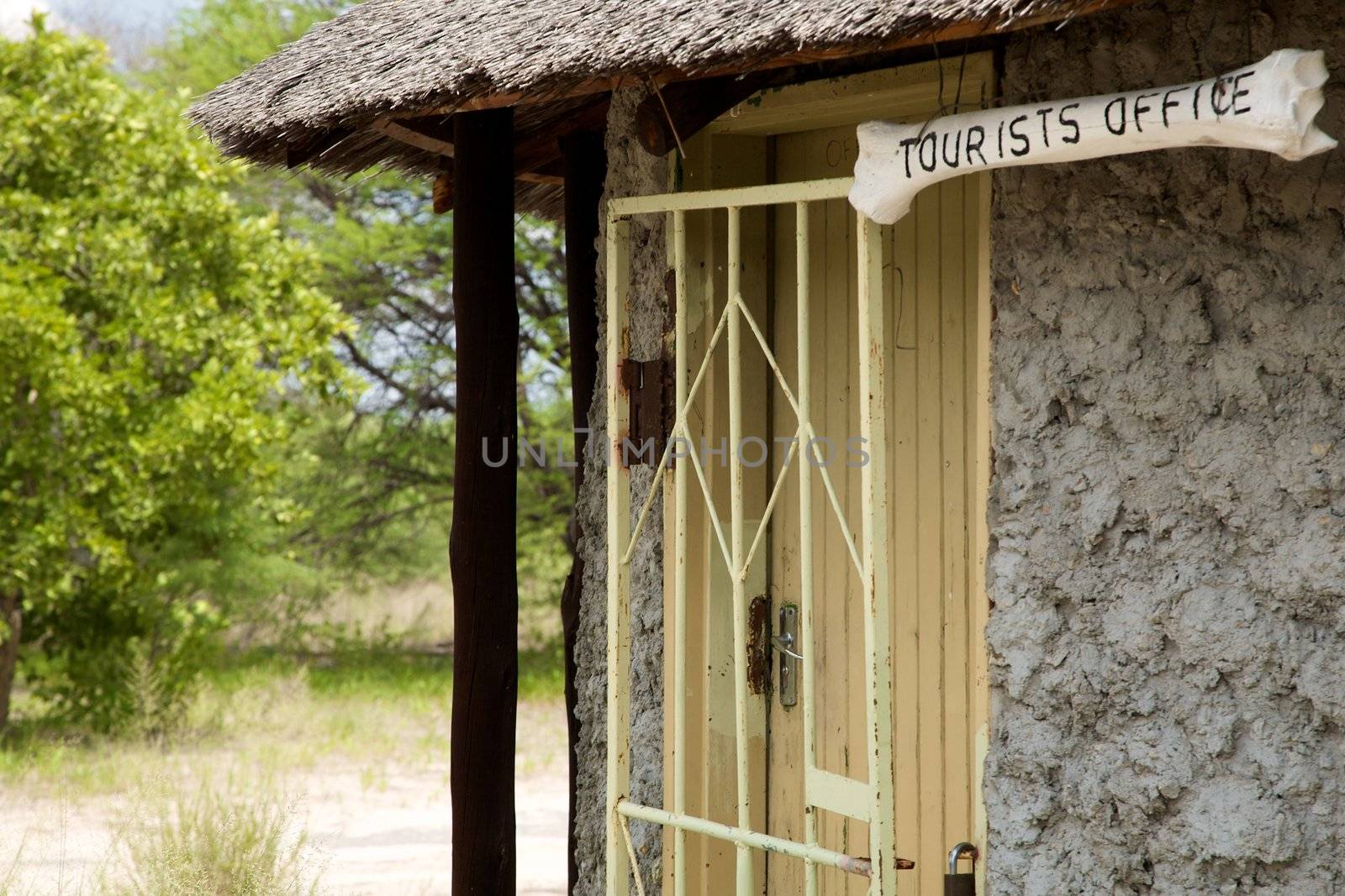 Tourism office in Central Kalahari nature reserve