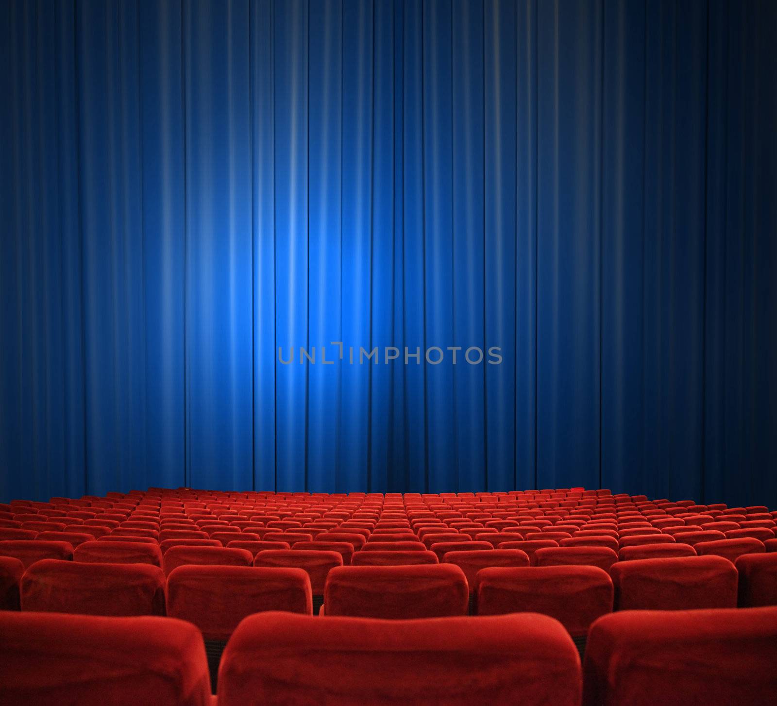 classic cinema with red seats