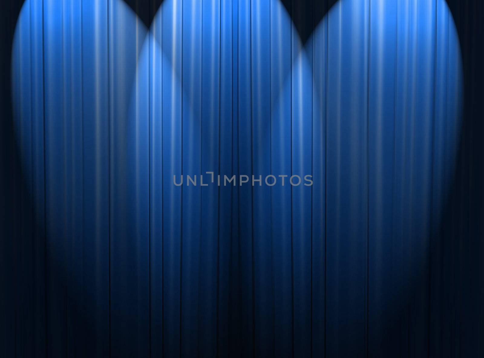 Blue spotlights by photochecker