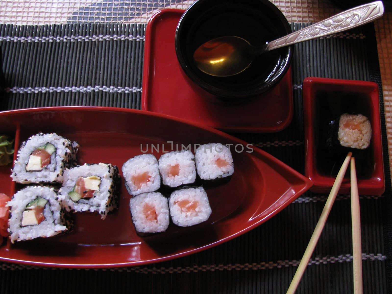 Beaters, Japanese cuisine, dish, meal, soya sauce, rice, background