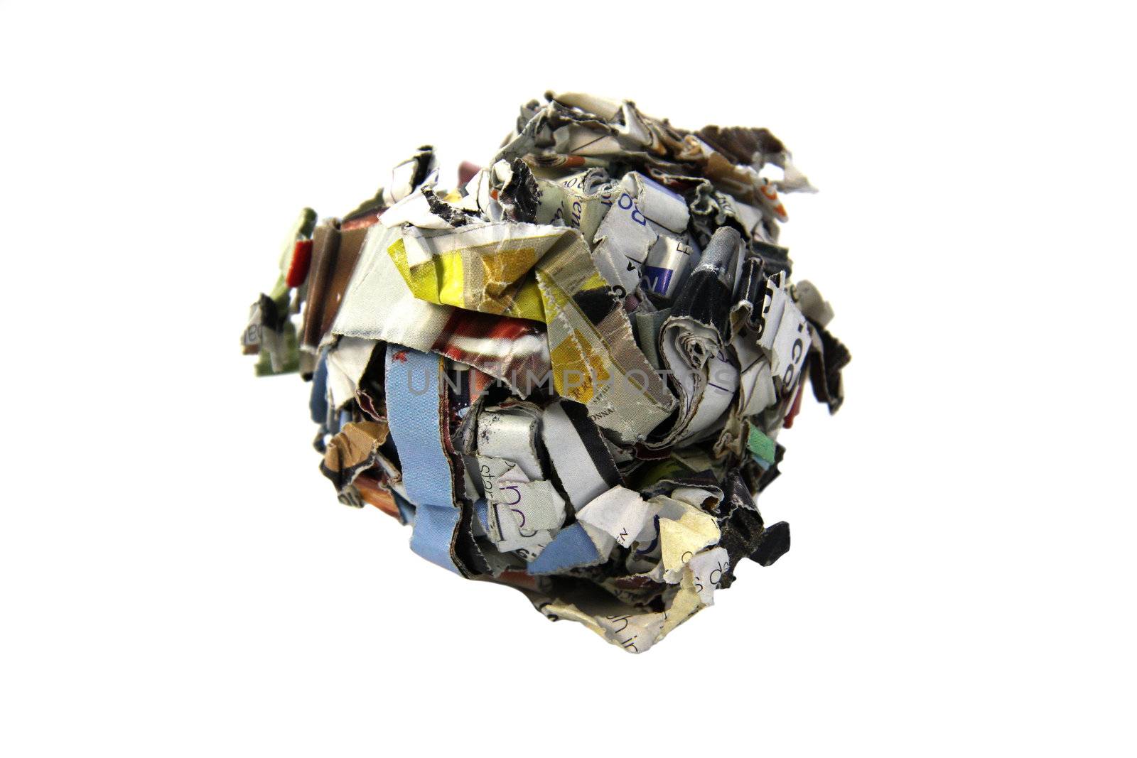 RECYCLE RECYCLING SHREDDED PAPER by TVR