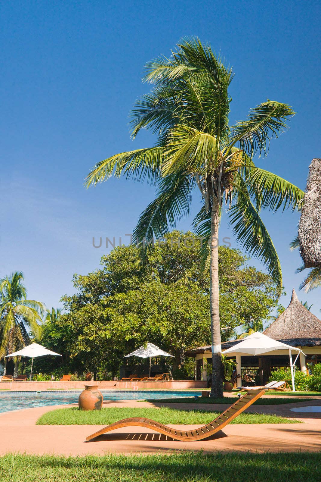 Pool and resort in Nosy Be, Madagascar