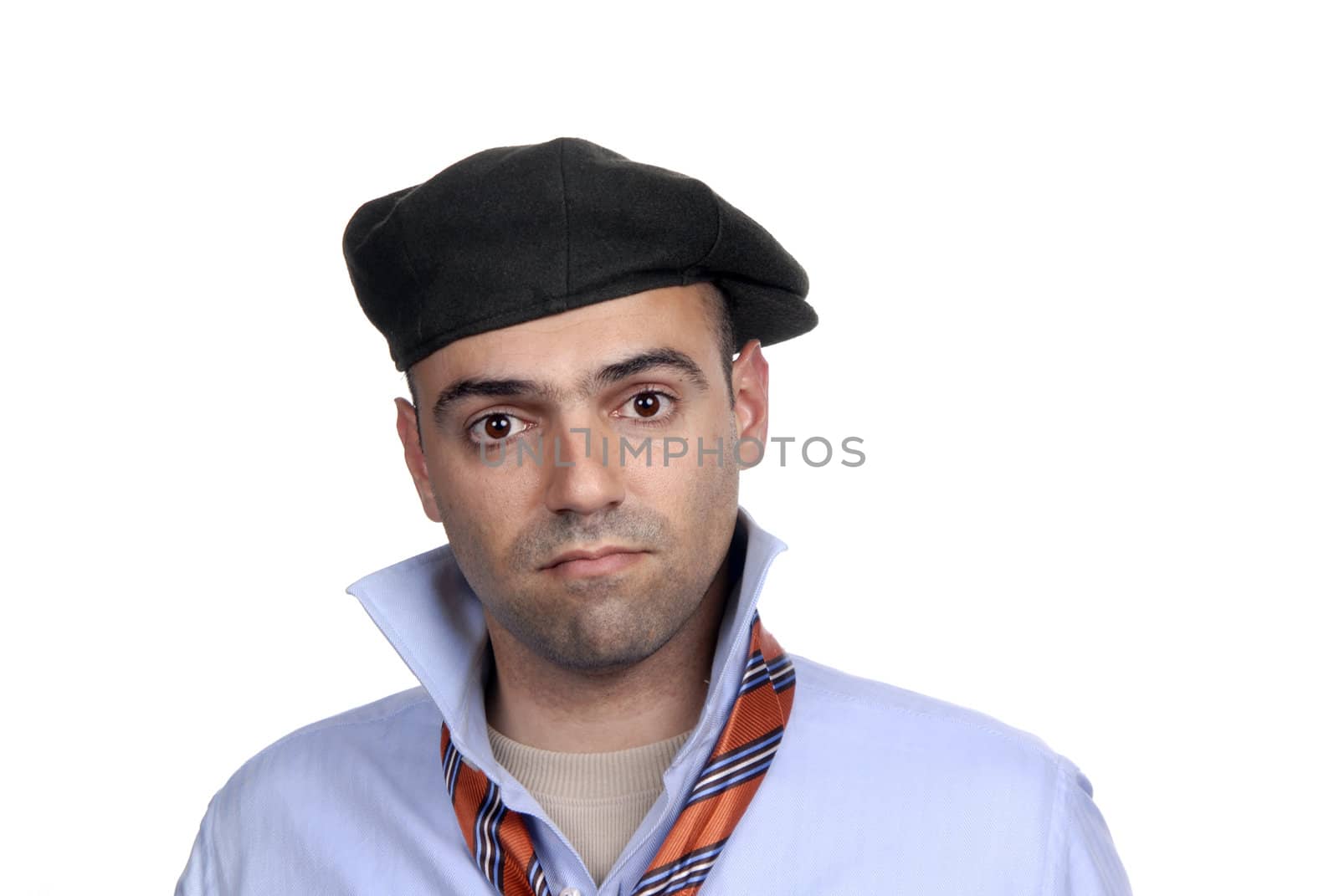 young business men portrait isolated on white