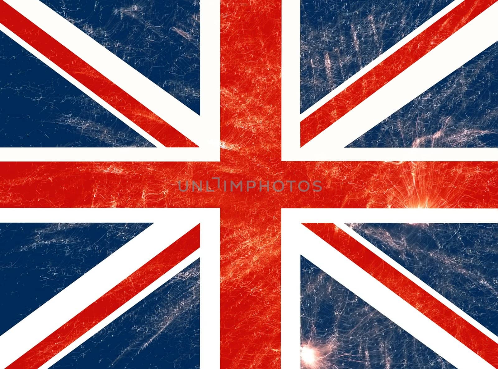 united kingdom england flag ilustration, computer generated