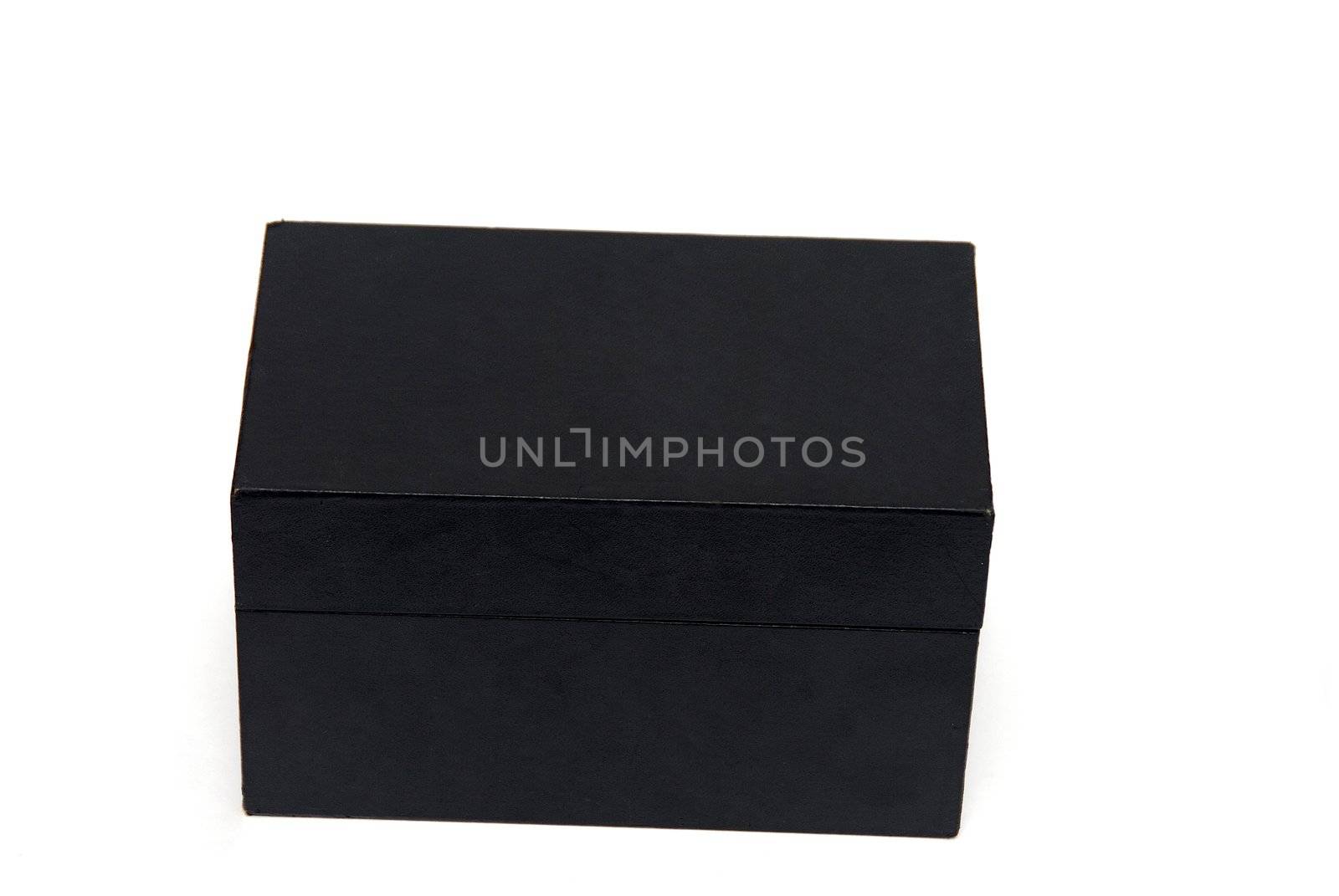 A black box isolated on a white background