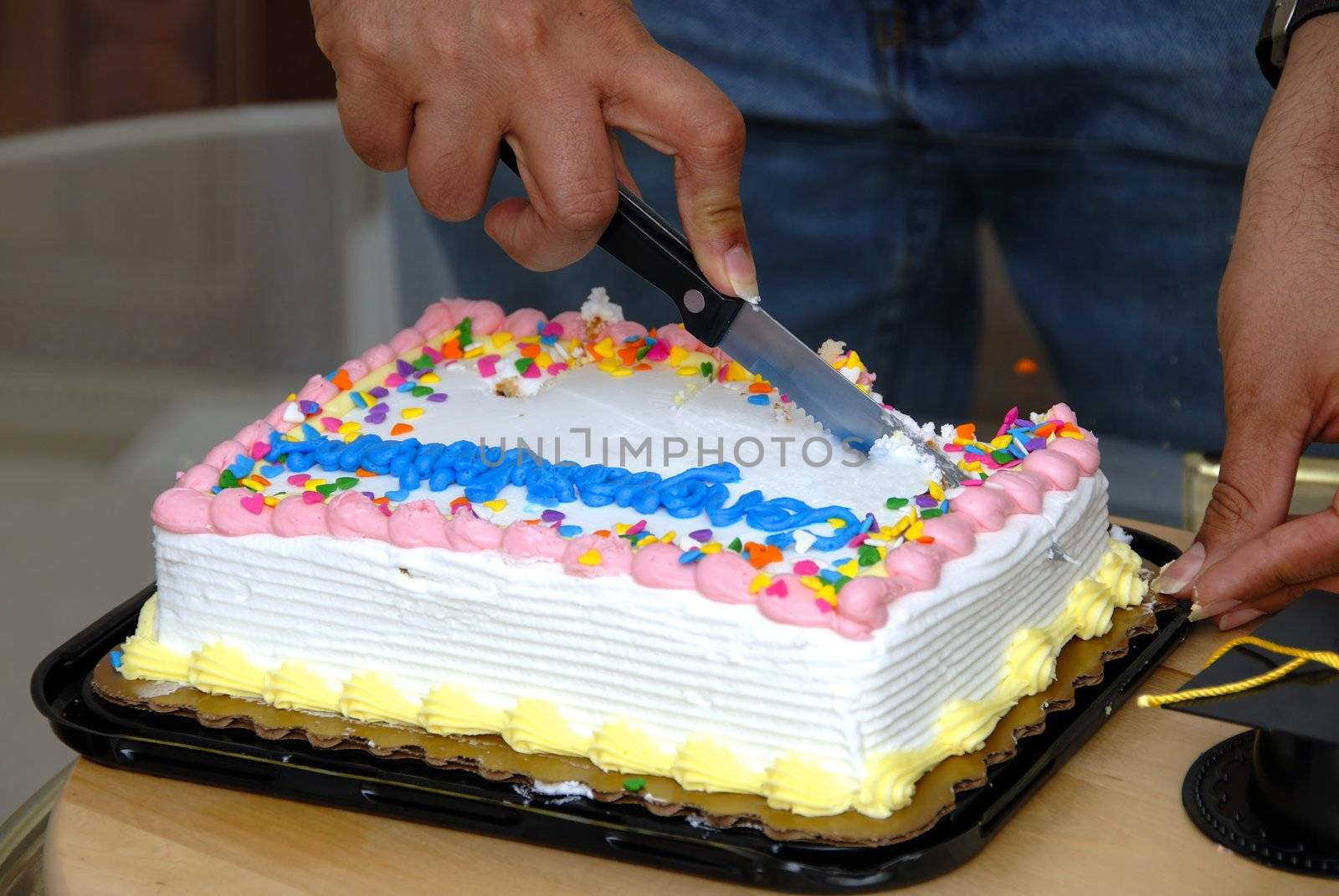 Curtting Cake Cutting  to celeberate - cocept of success