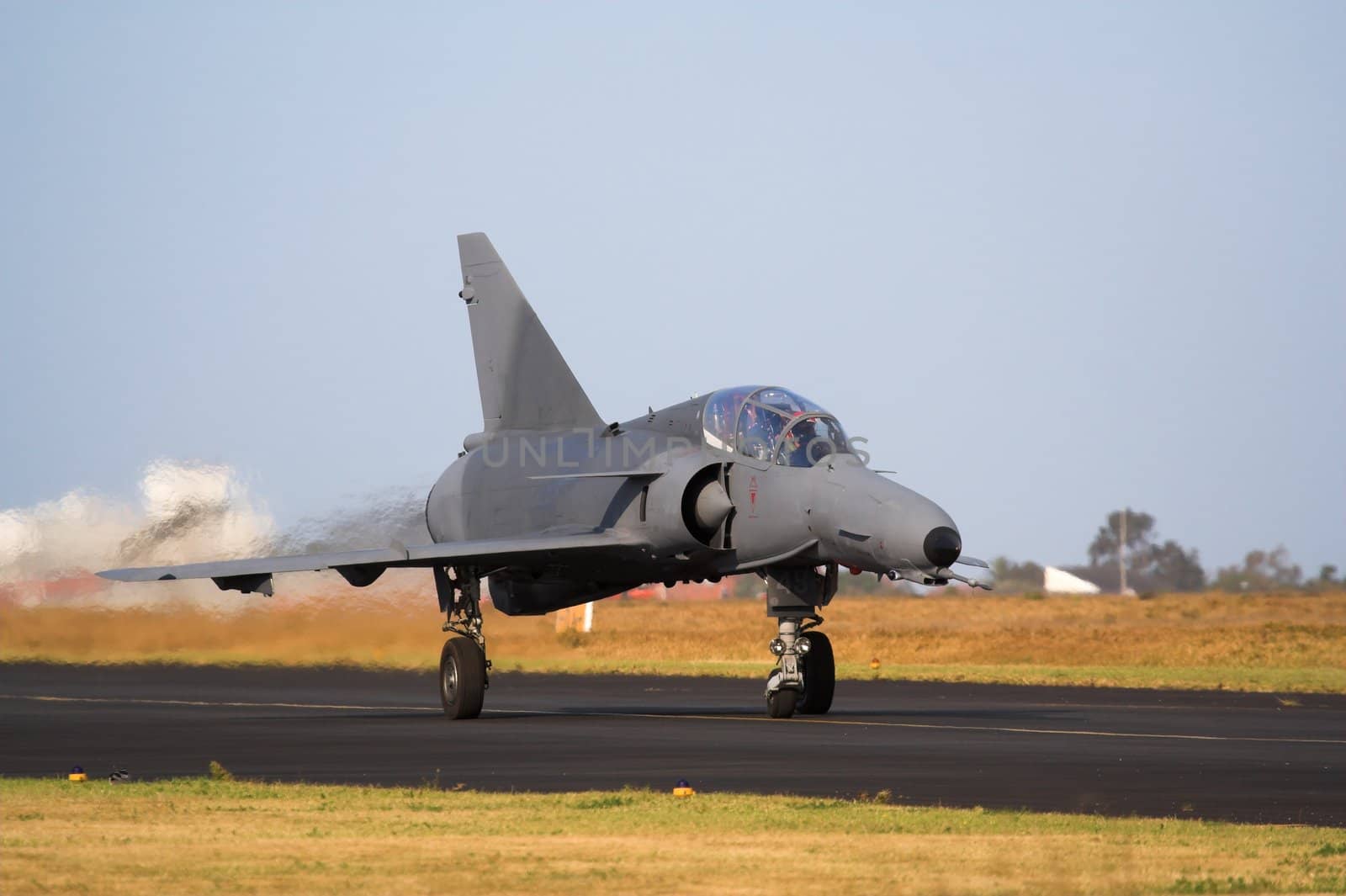 A Cheetah attack jet on the runway