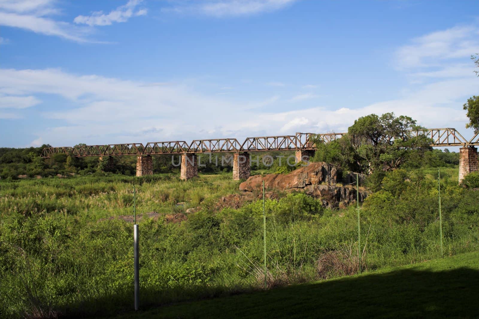 Old Railroad bridge at Skukuza in the Kruger National Park by nightowlza
