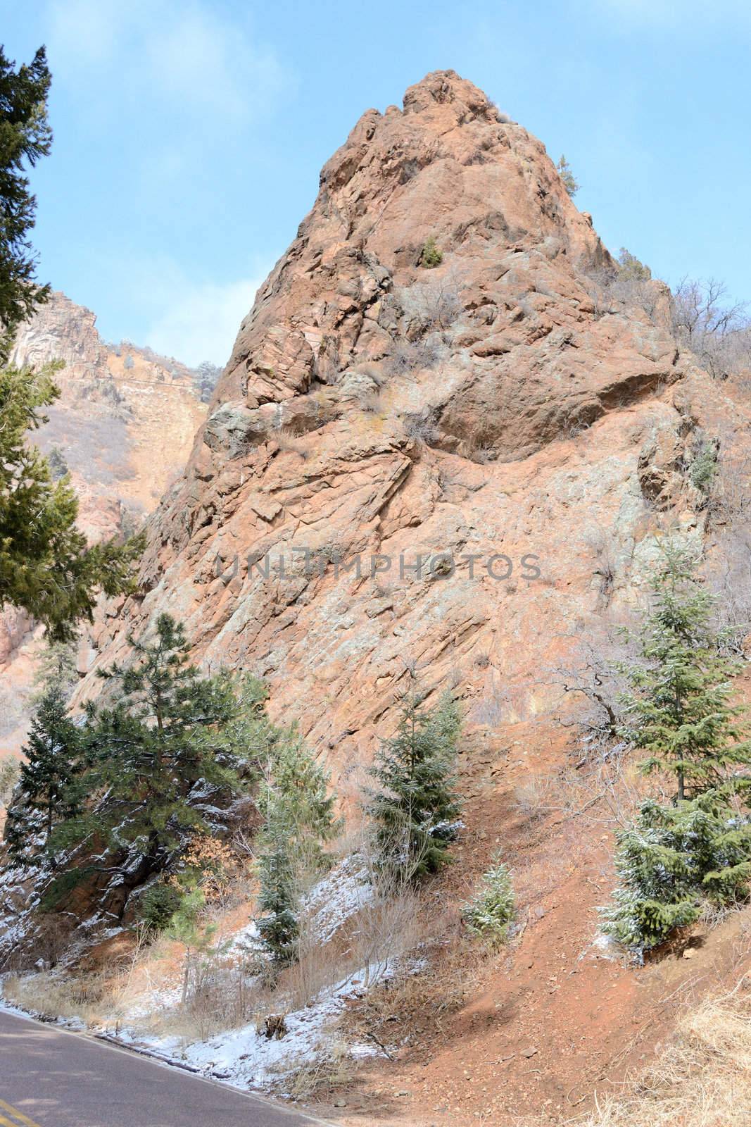  North Cheyenne canyon in Colorado Springs Colorado.