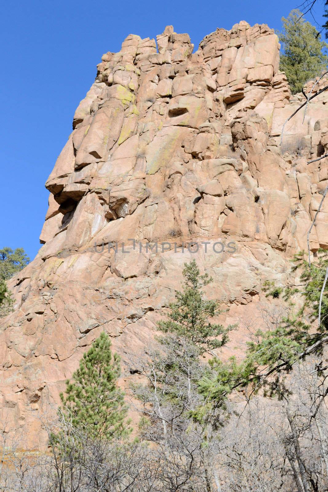  North Cheyenne canyon in Colorado Springs Colorado.