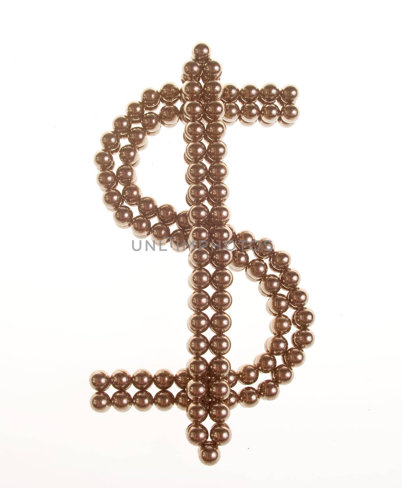 Simbol of dollar of the shiny metallic balls by BIG_TAU