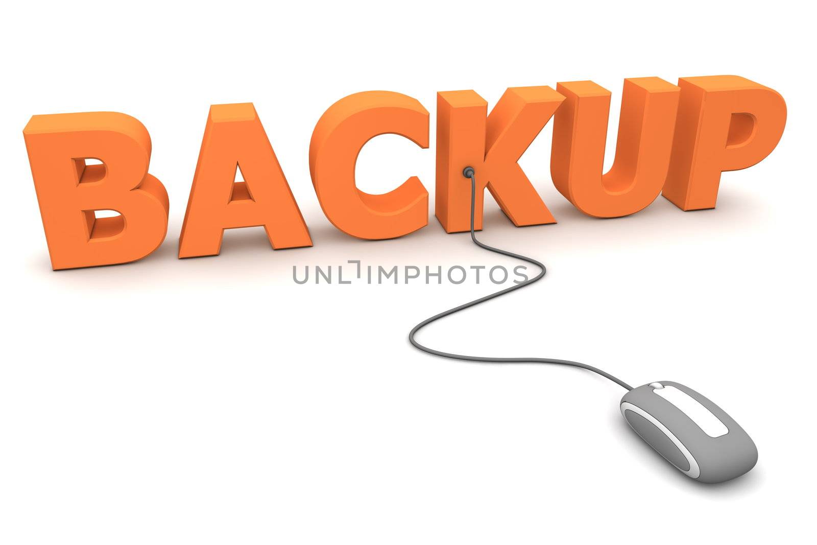 Browse the Orange Backup - Grey Mouse by PixBox