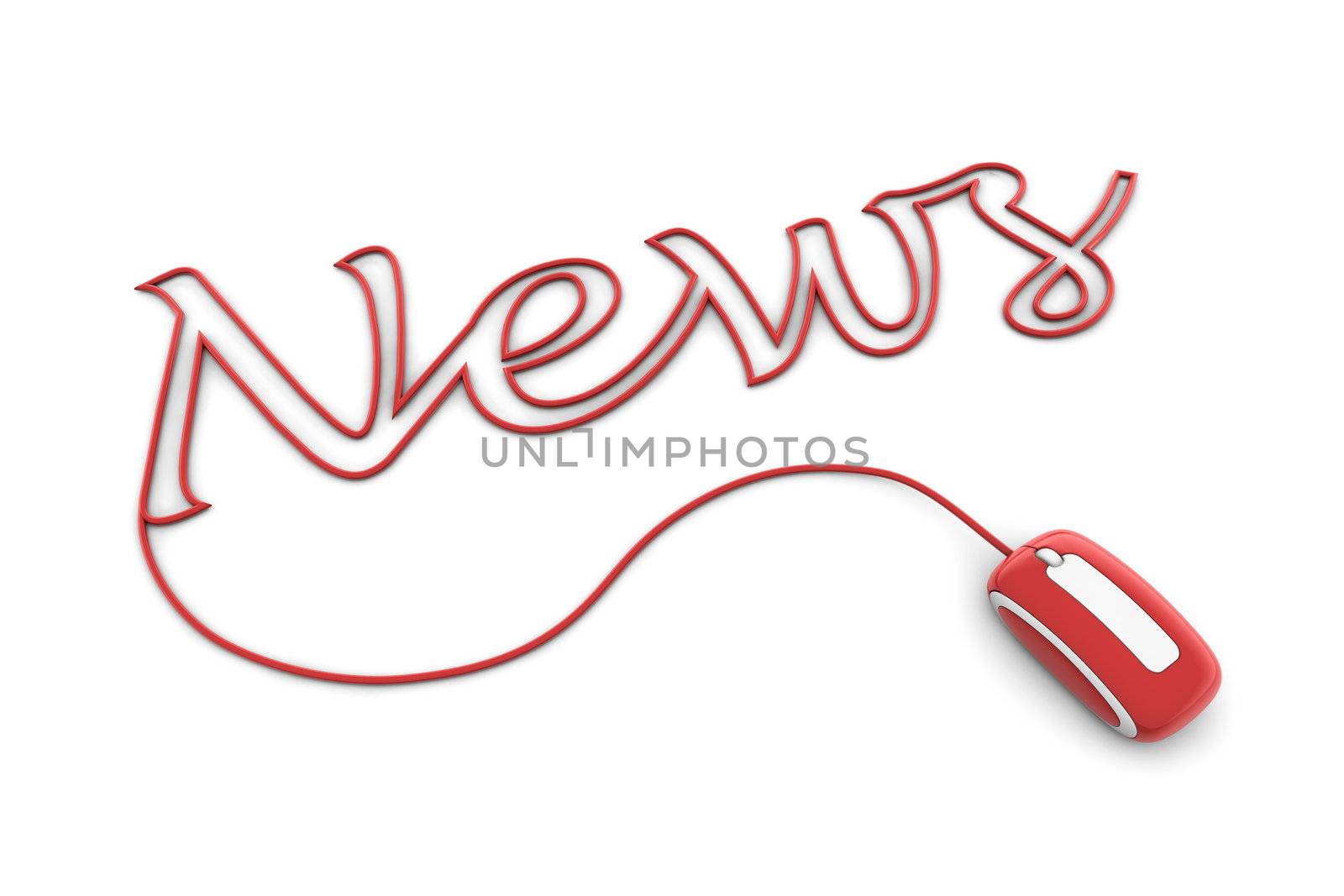 Browse the Shiny Red News Cable by PixBox