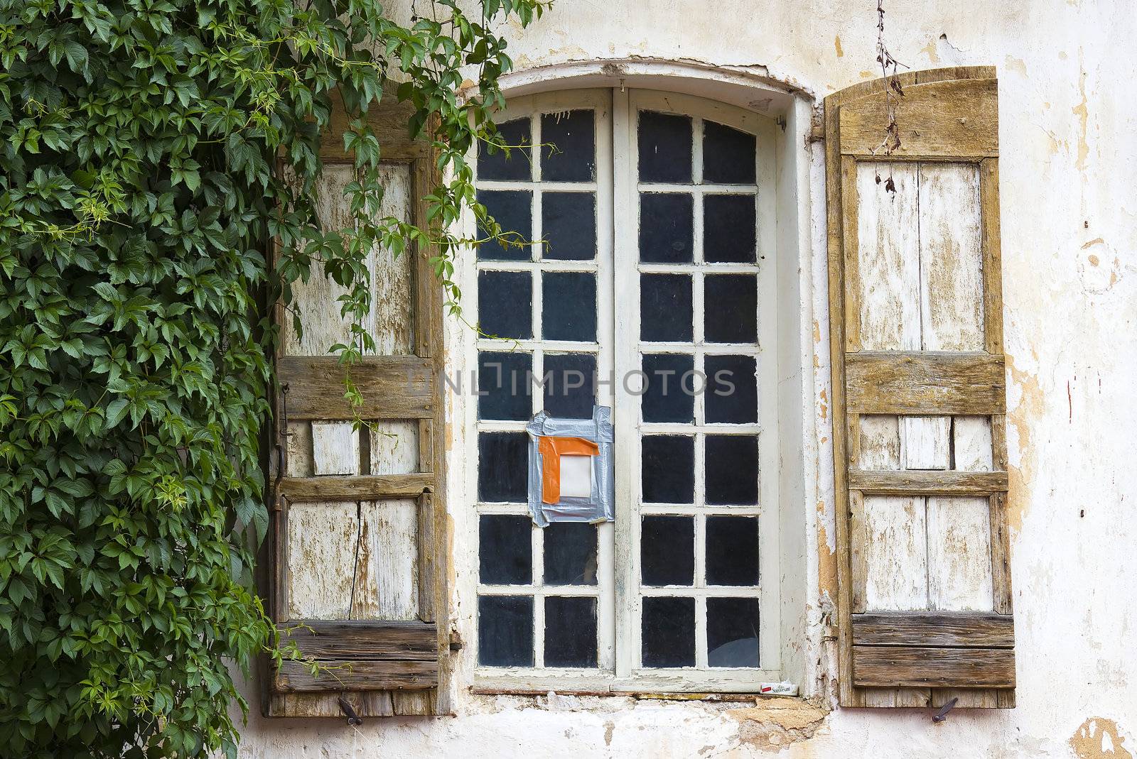 window with shutters, Provence, France