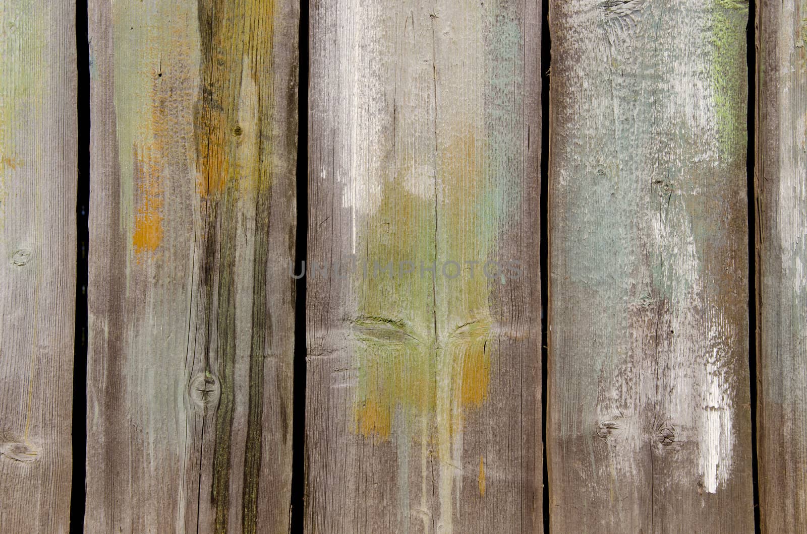 Abandoned building wooden walls of the plank background.