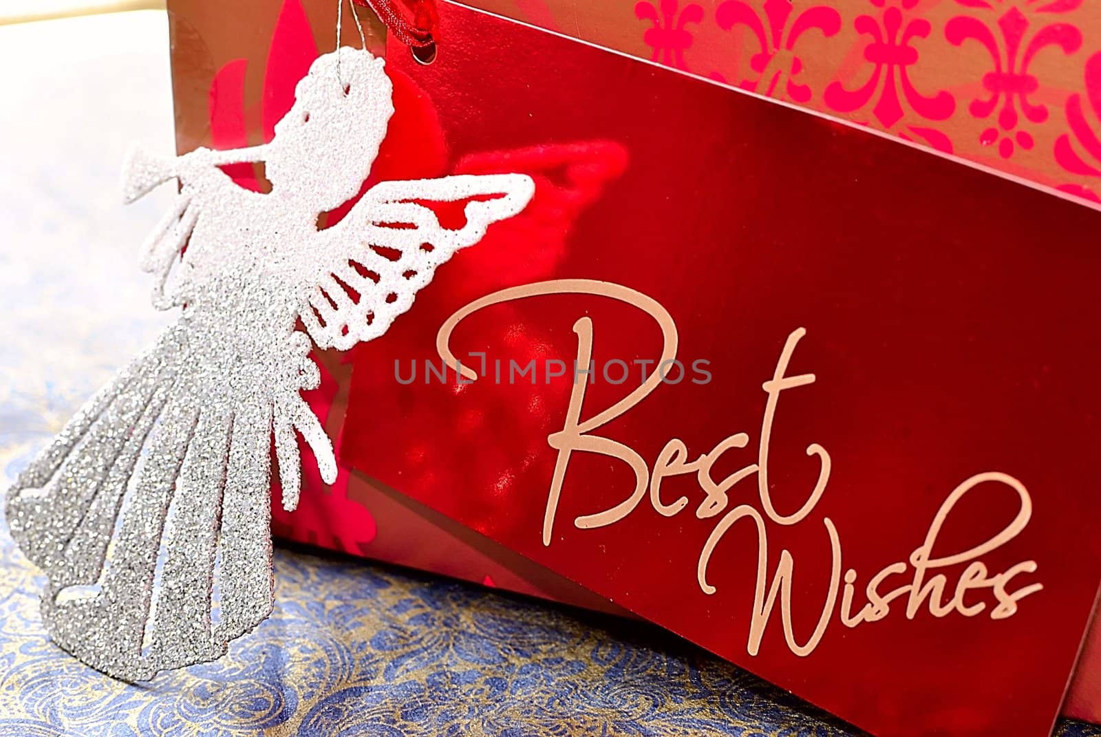 Angel shape and Chritmas present