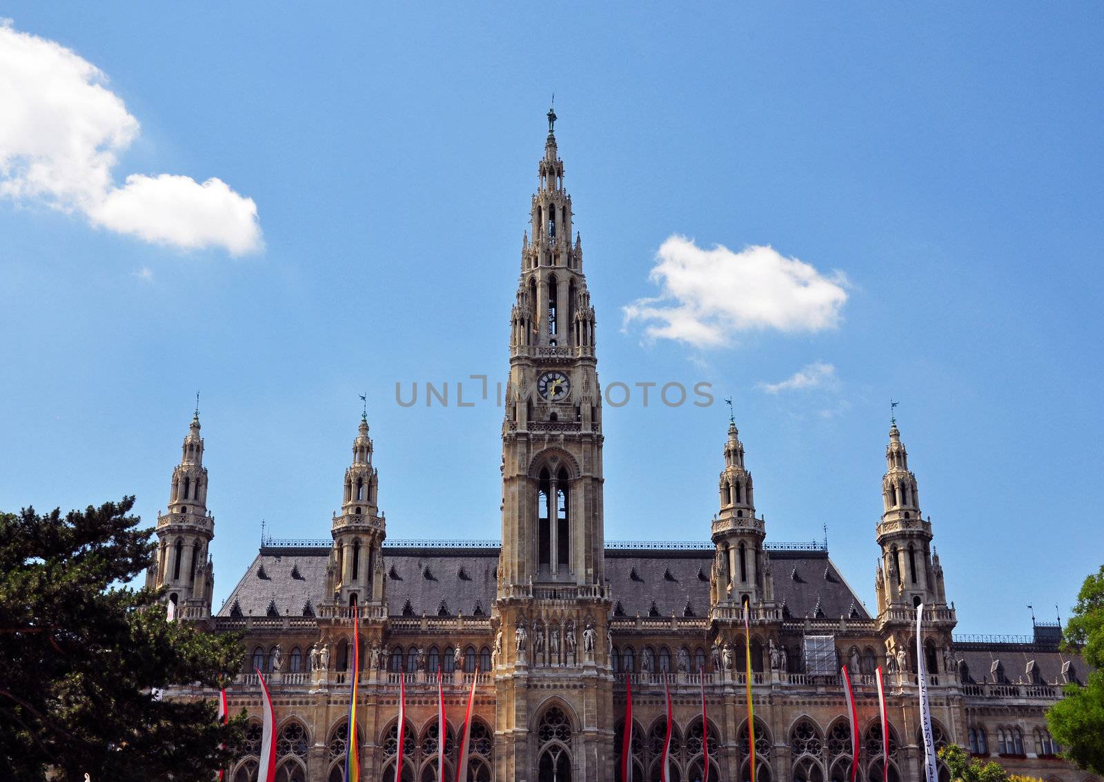 Town hall (Rathaus) of Vienna by rbiedermann