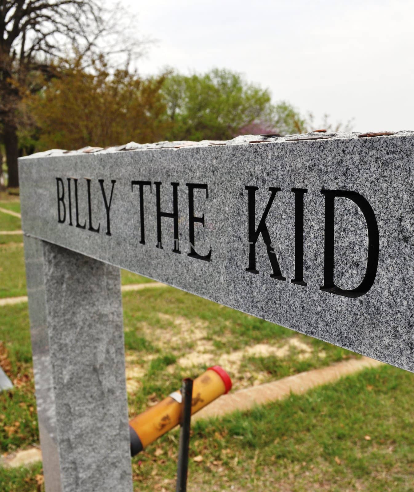 Bill the kid grave marker perspective by RefocusPhoto